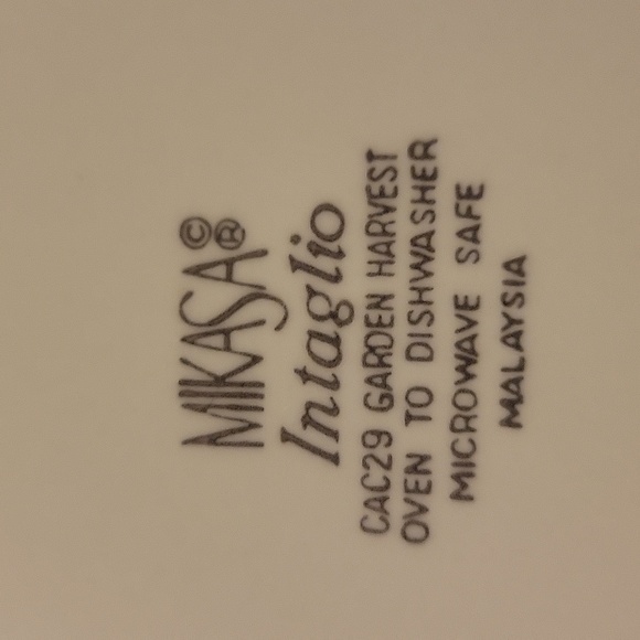 1 Vtg 1990 Mikasa GARDEN HARVEST Intaglio 6.5" Bread Butter Plate #CAC29 - Picture 3 of 3